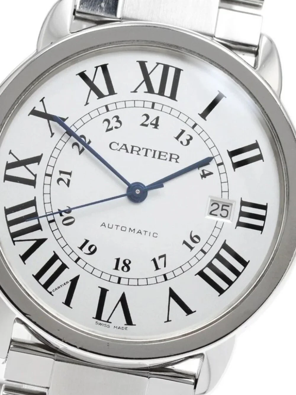 CARTIER Ronde Solo XL W6701011 Date Silver Dial Automatic Men's Watch_971105